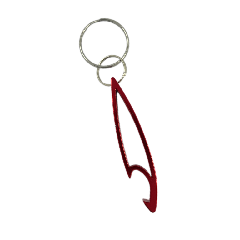 Surfboard Shaped Bottle Opener Keychain