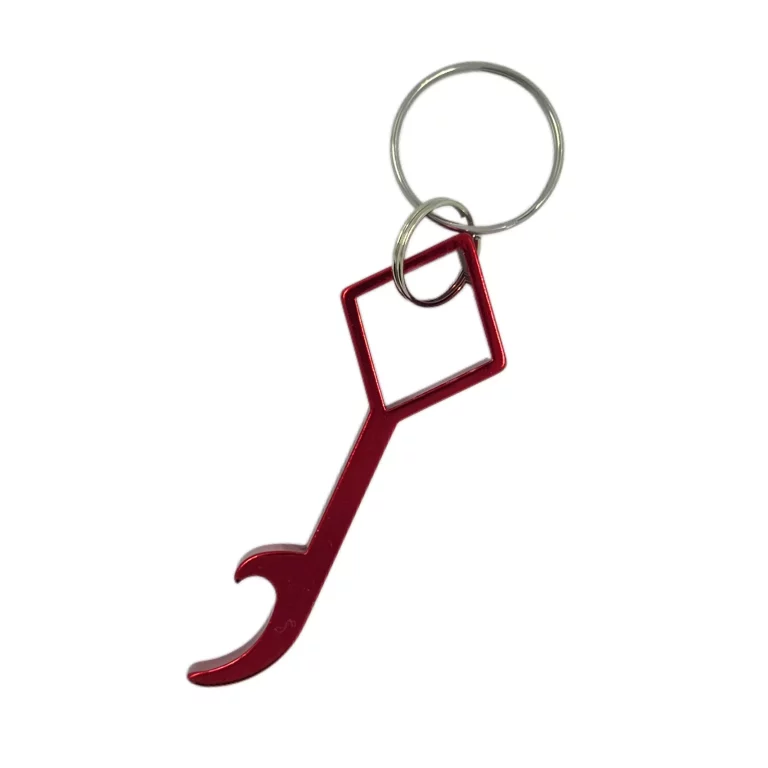 Square Handle Bottle Opener Keychain