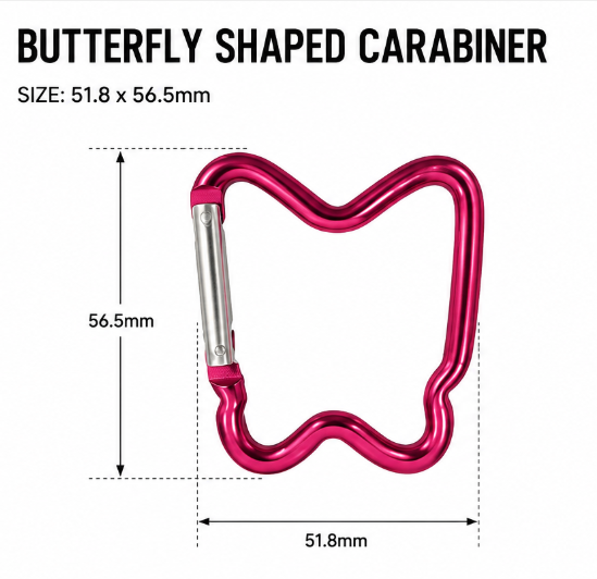 Butterfly Shaped Carabiner