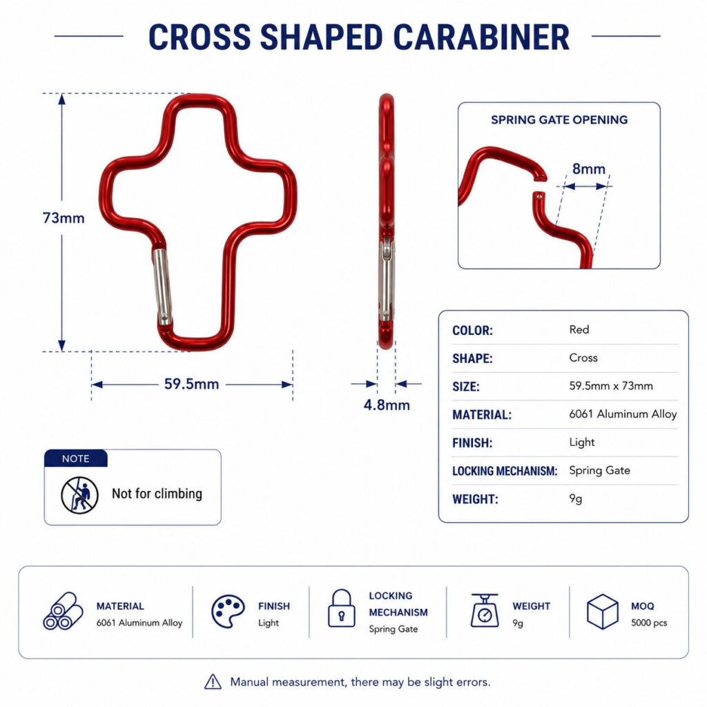 CROSS SHAPED CARABINER 1