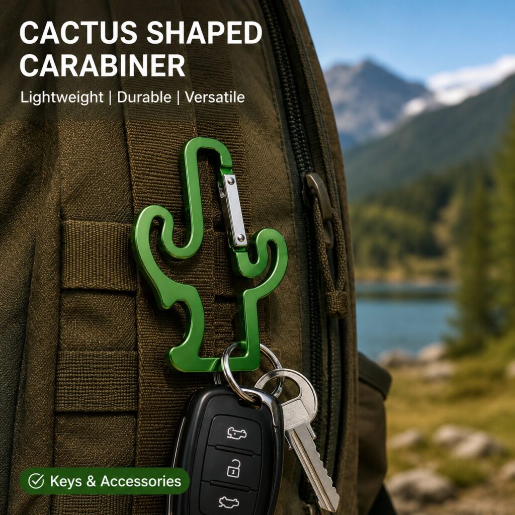 Cactus Shaped Carabiner