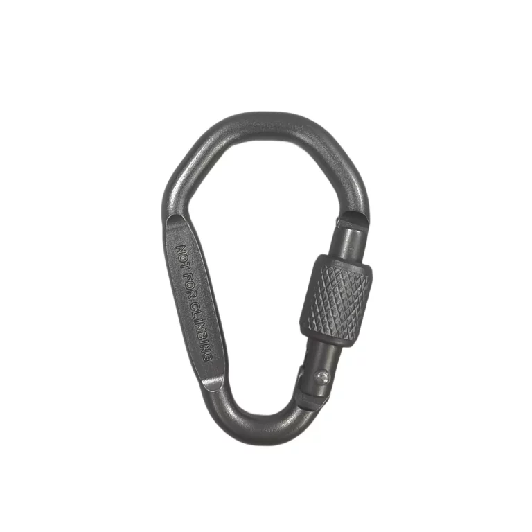 Oval Shaped Screw-Lock Carabiner