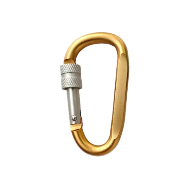 D Shaped Screw-Lock Carabiner (37×69mm)