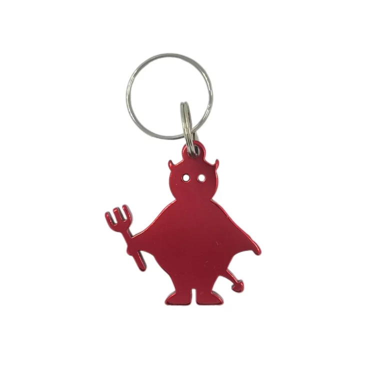 Devil Shaped Bottle Opener Keychain