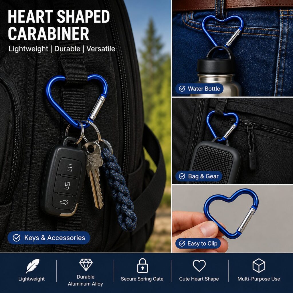 Heart Shaped Carabiner 1