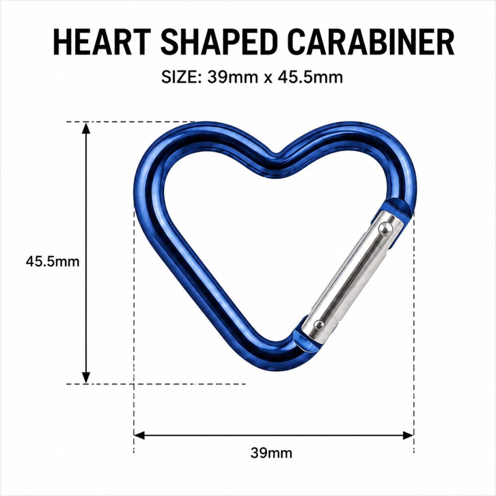 Heart Shaped Carabiner 1