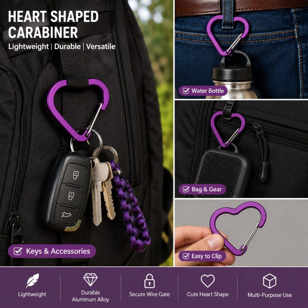 Heart Shaped Carabiner1