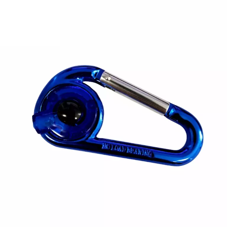 Shiny Blue LED Carabiner (38×72mm)