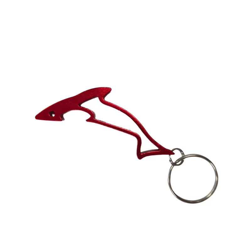 Shark Shaped Bottle Opener Keychain