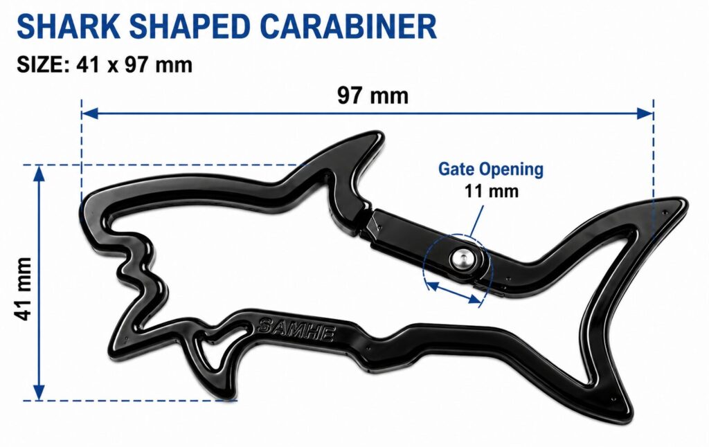 Shark Shaped Carabiner1