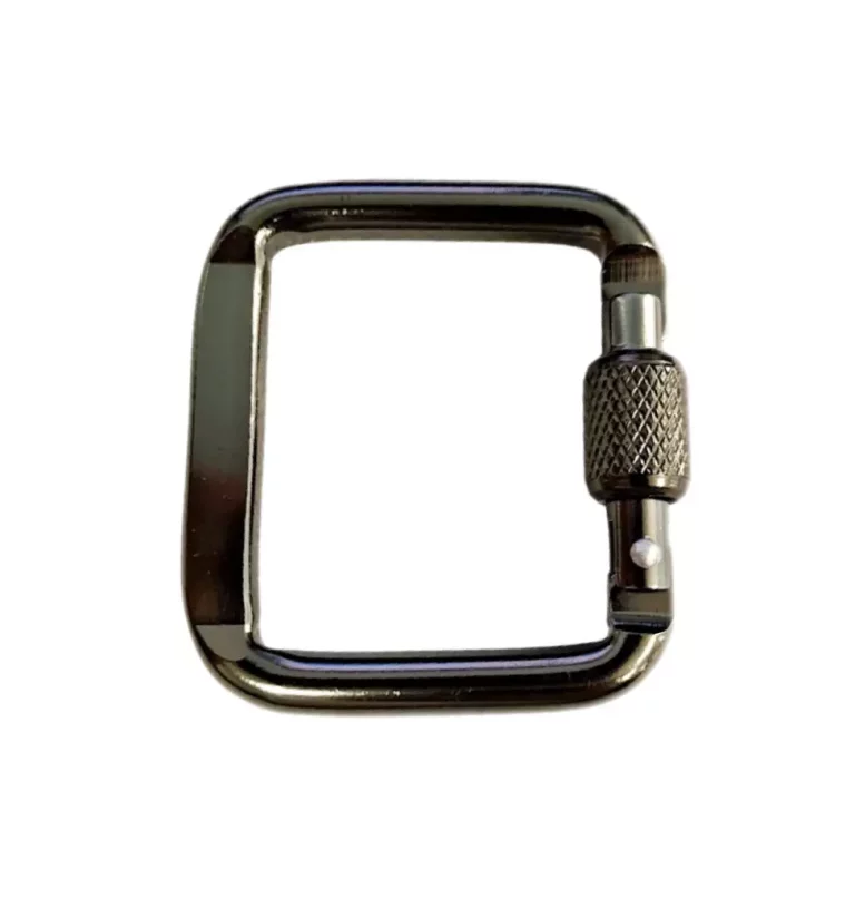Square Shaped Screw-Lock Carabiner (45×51mm)