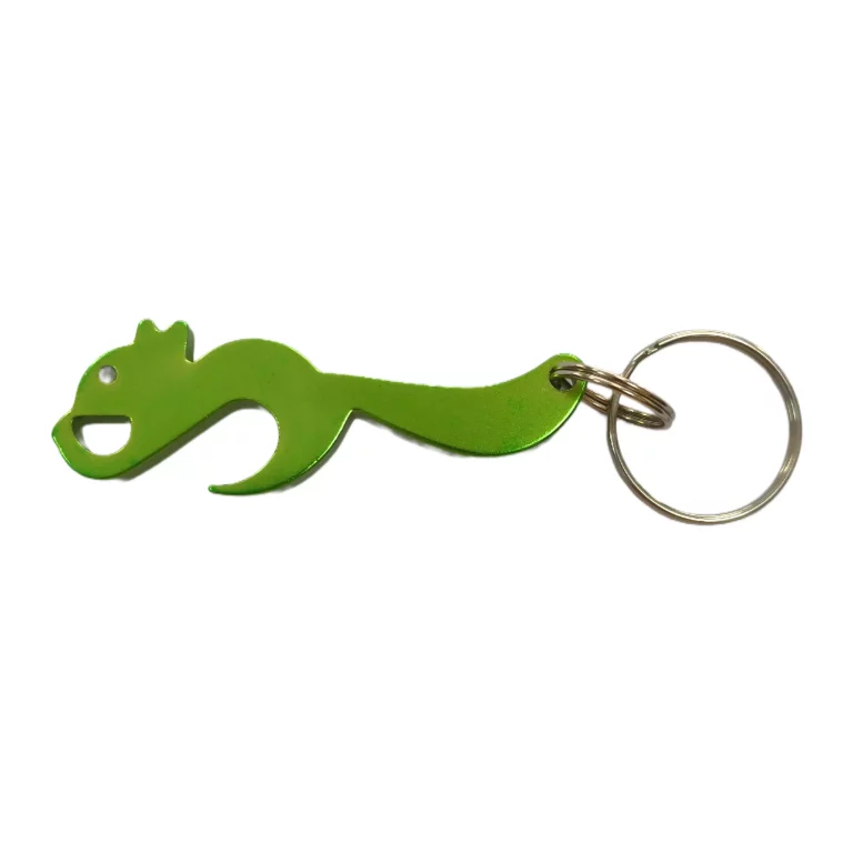 Squirrel Shaped Bottle Opener Keychain
