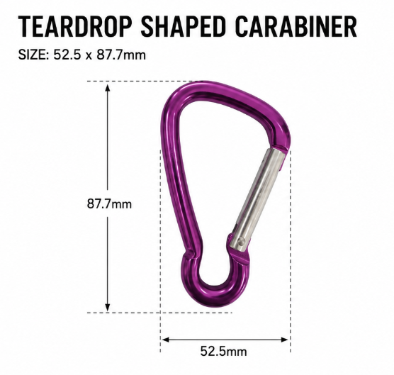 Teardrop Shaped Carabiner