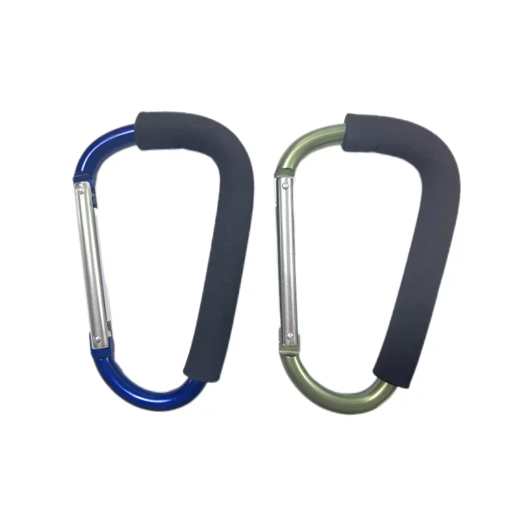 Large Aluminum Foam Handle Carabiner Clip