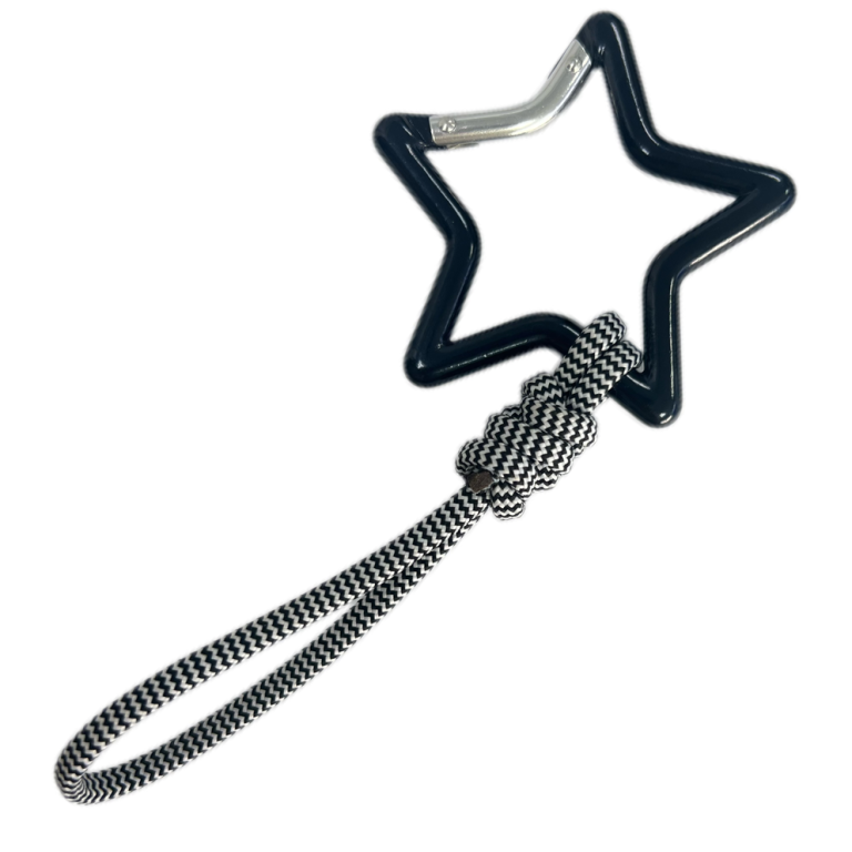 Black Paracord Pentagram Carabiner