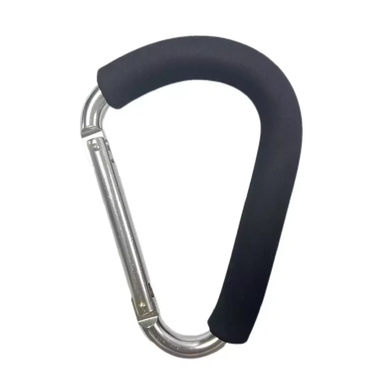 Large Foam Handle Aluminum Alloy Carabiner Clip