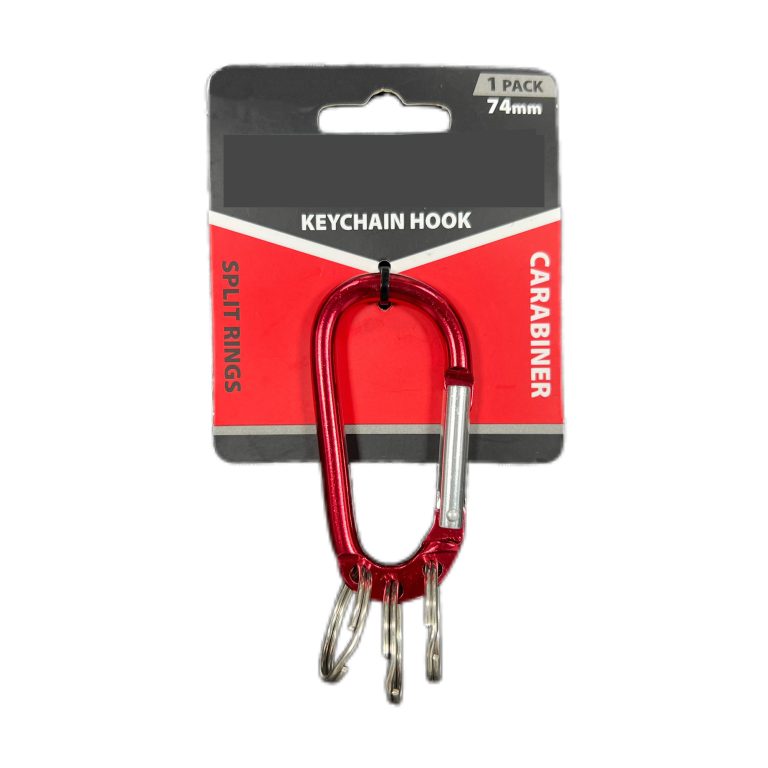 Carabiner Hook with Split Rings