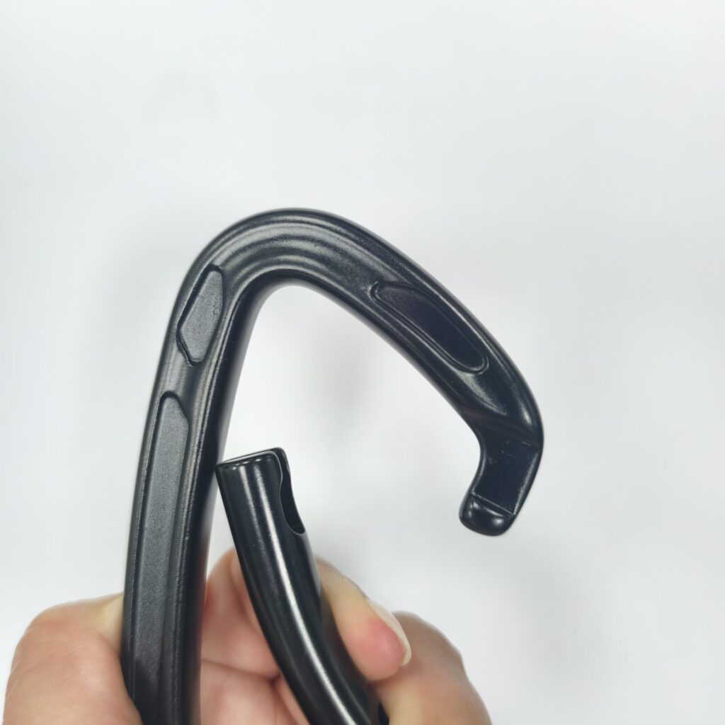 A1272C Black Bent Gate Carabiner