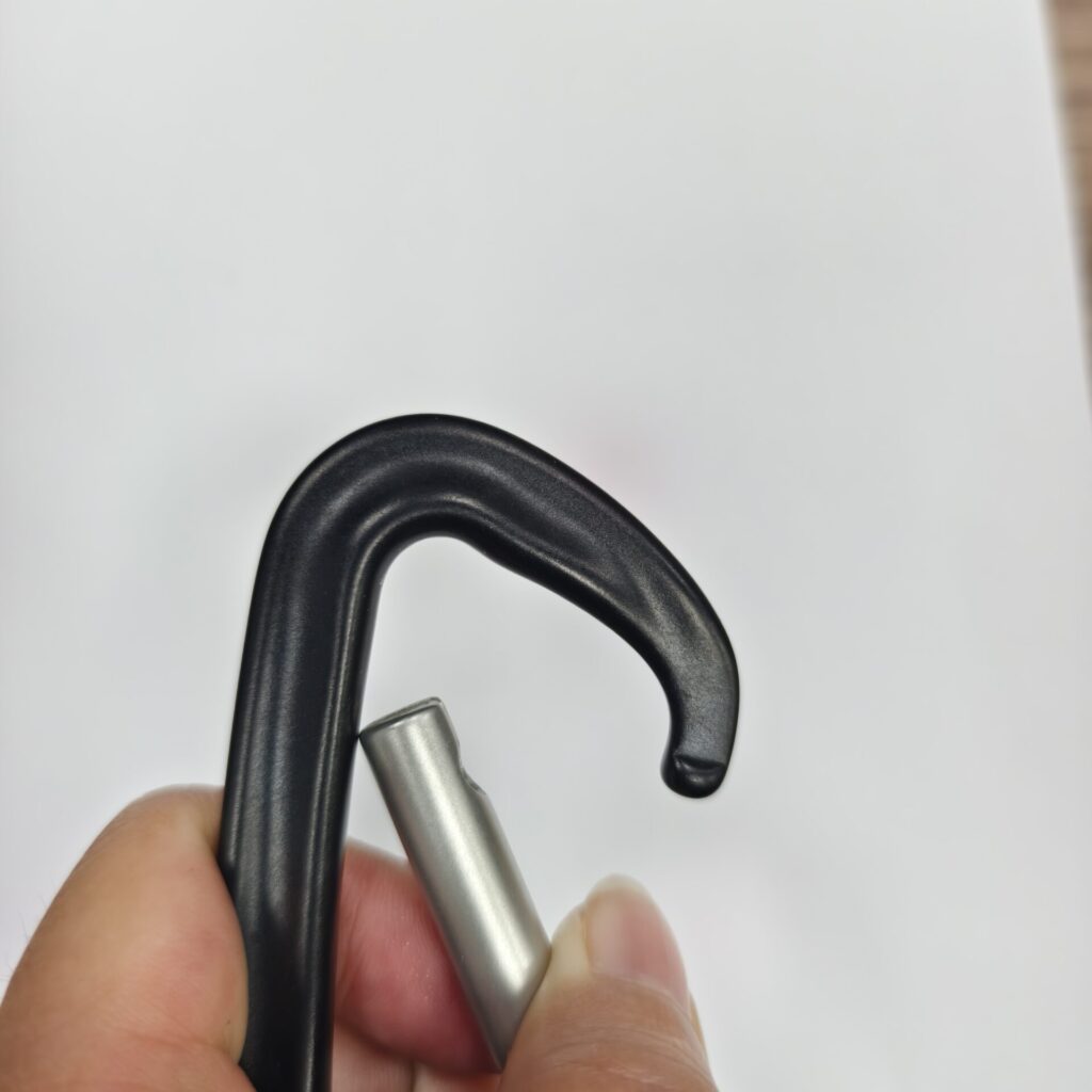 A1301 Black Straight Gate Carabiner