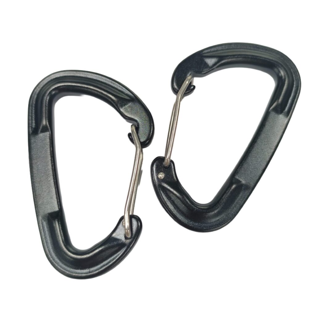 A1302U Black Aluminum Carabiner