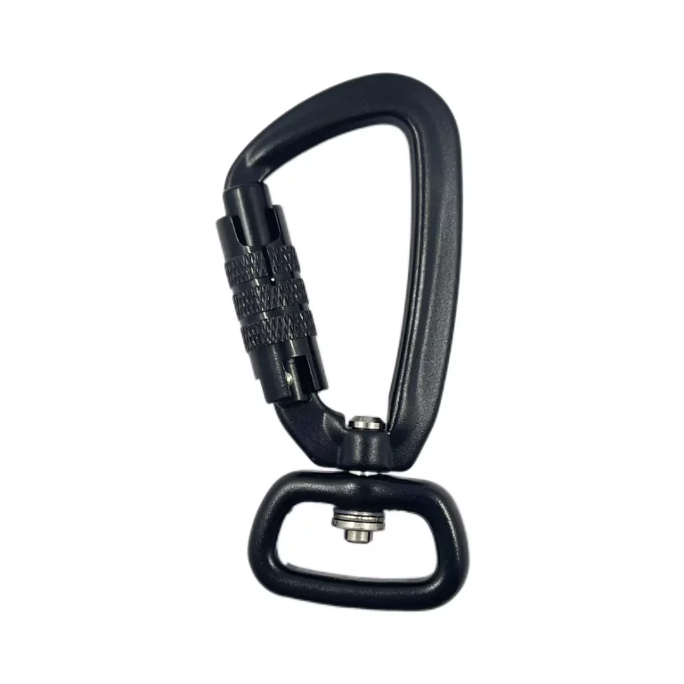 A1303TN+D Black Aluminum Carabiner