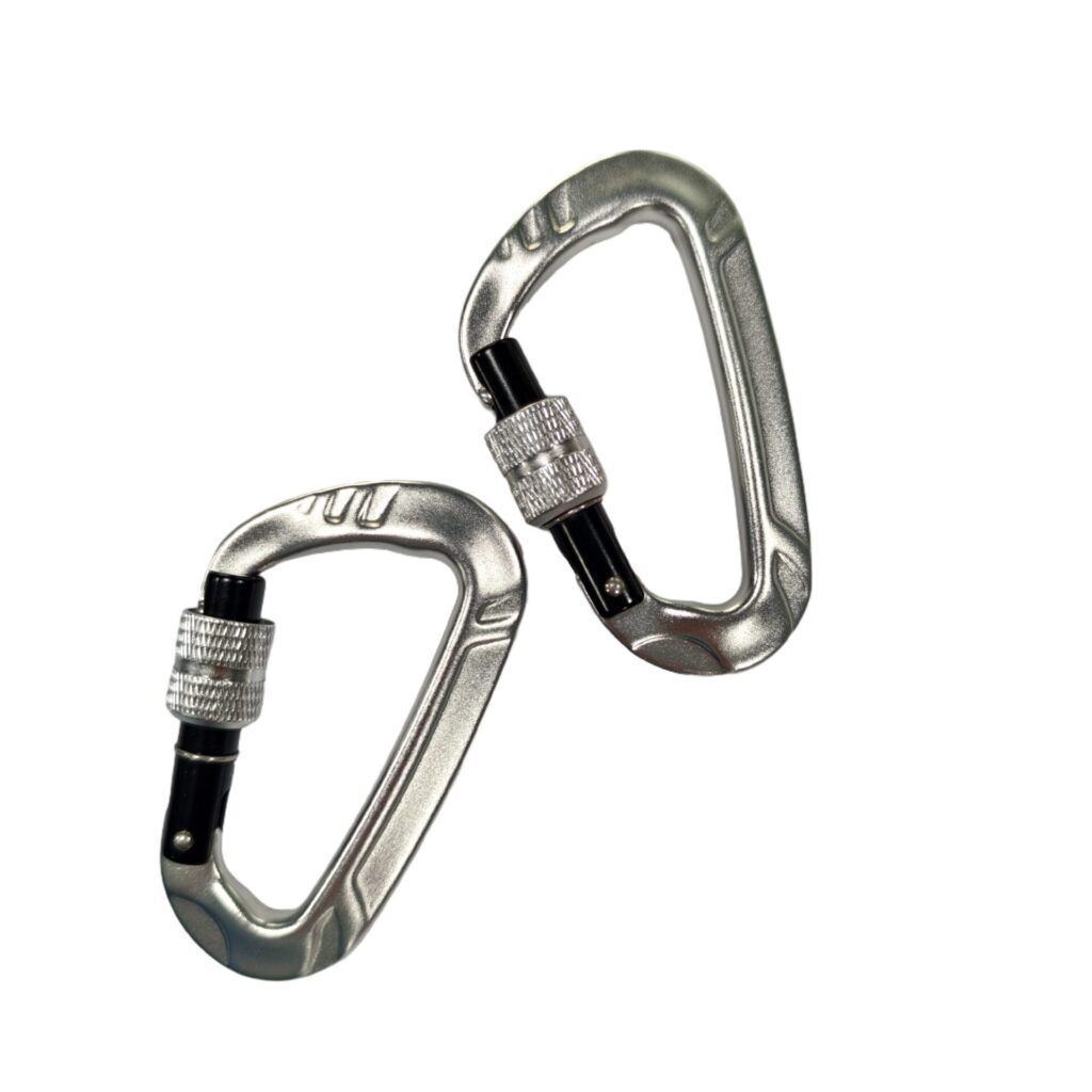 A1305N Silver Aluminum Screw Lock Carabiner