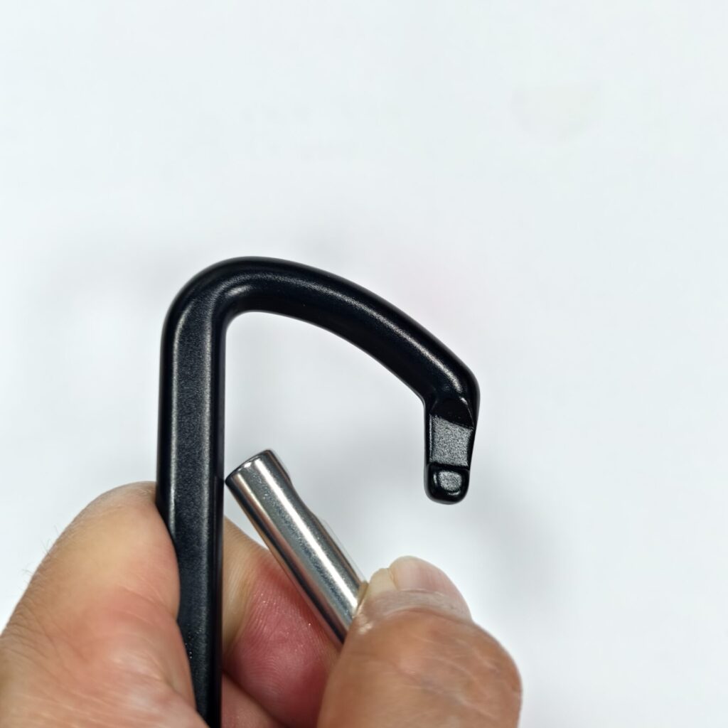 A808 Black Aluminum Carabiner