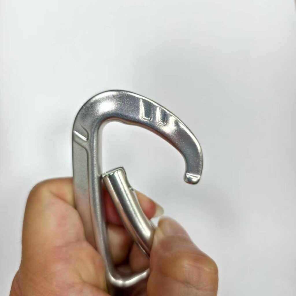 D Shape Bent Gate Carabiner