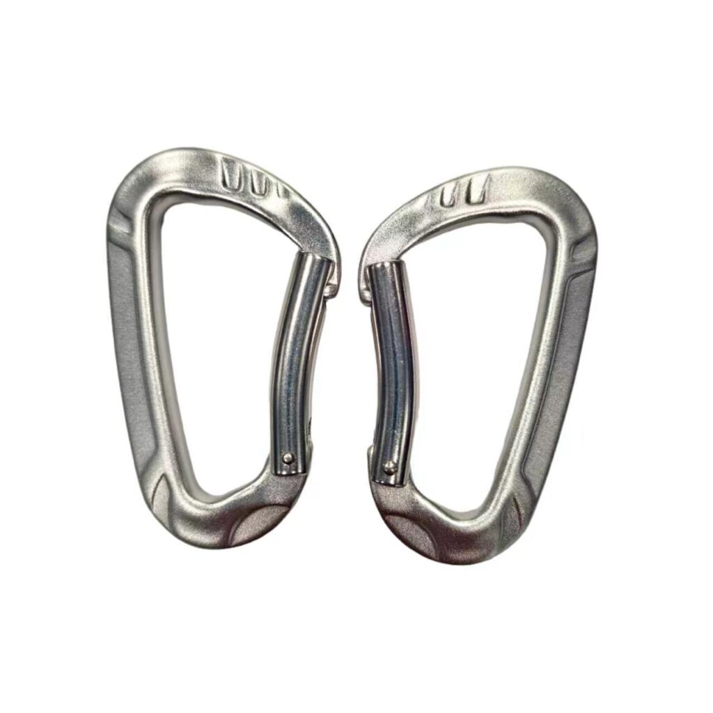 D Shape Bent Gate Carabiner