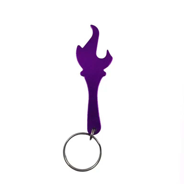 Purple Torch-Shaped Aluminum Alloy Bottle Opener