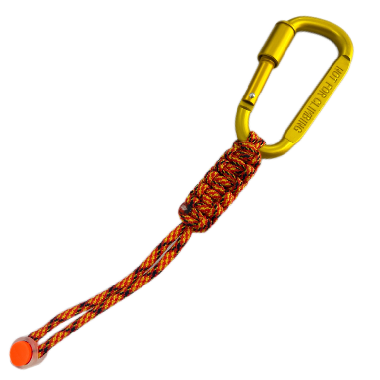 Gold Paracord Carabiner