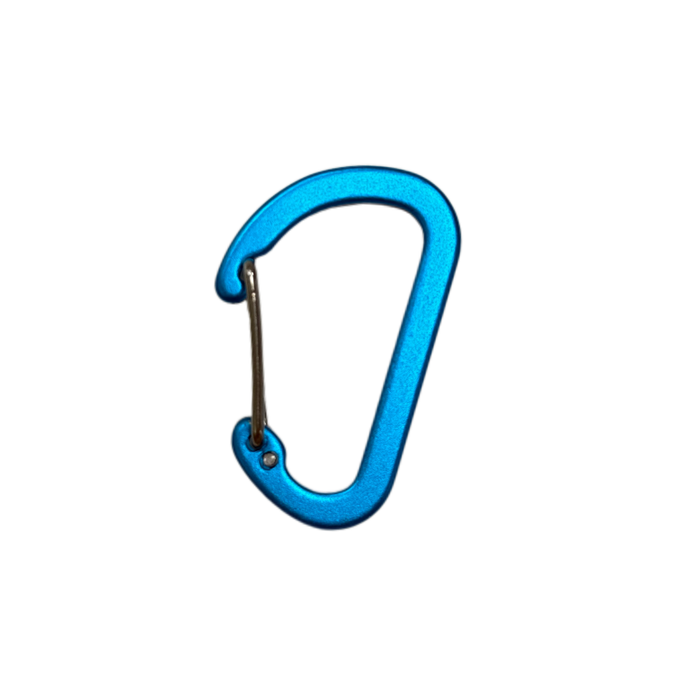 D-Shaped Wire-Gate Aluminum Carabiner 25×40mm