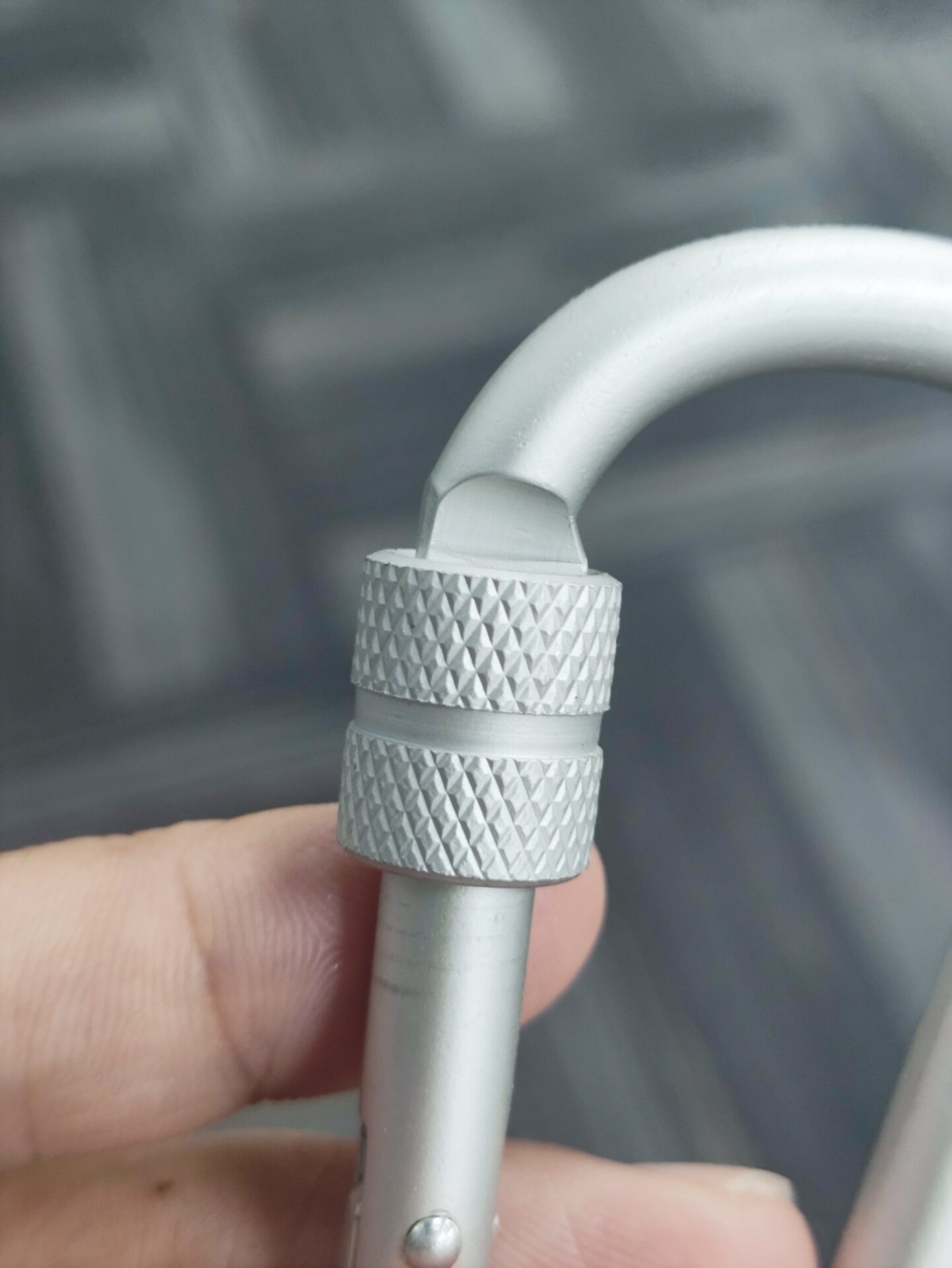 Screw lock carabiner