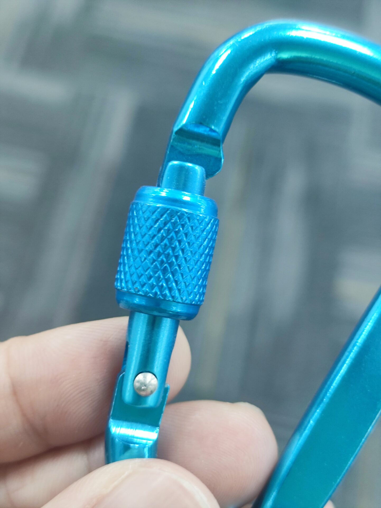Screw lock carabiner