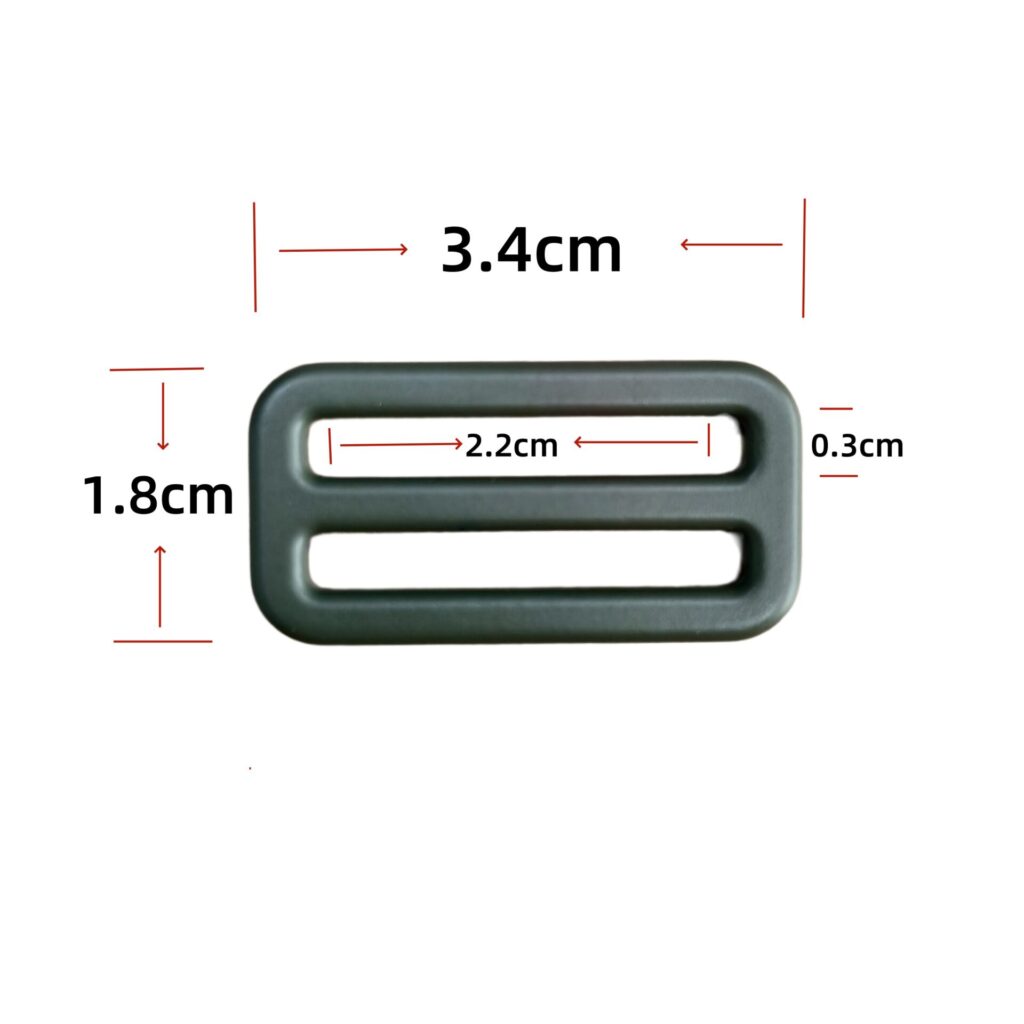 anodized aluminum webbing adjuster
