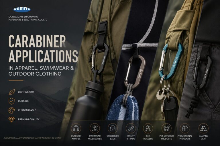 Carabiner Applications in Apparel, Swimwear & Outdoor Clothing