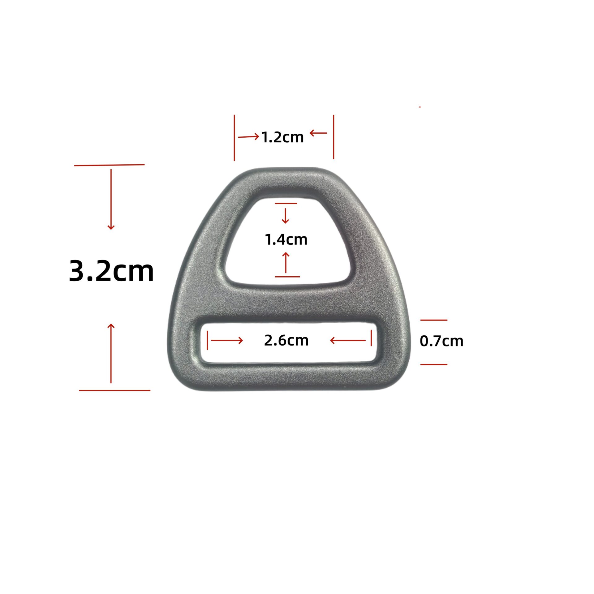 Triangle Strap Loop Buckle size