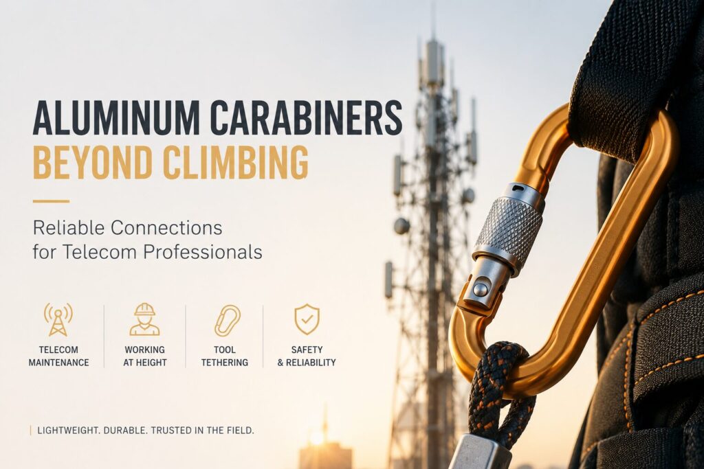 Telecom Companies Use Aluminum Carabiners