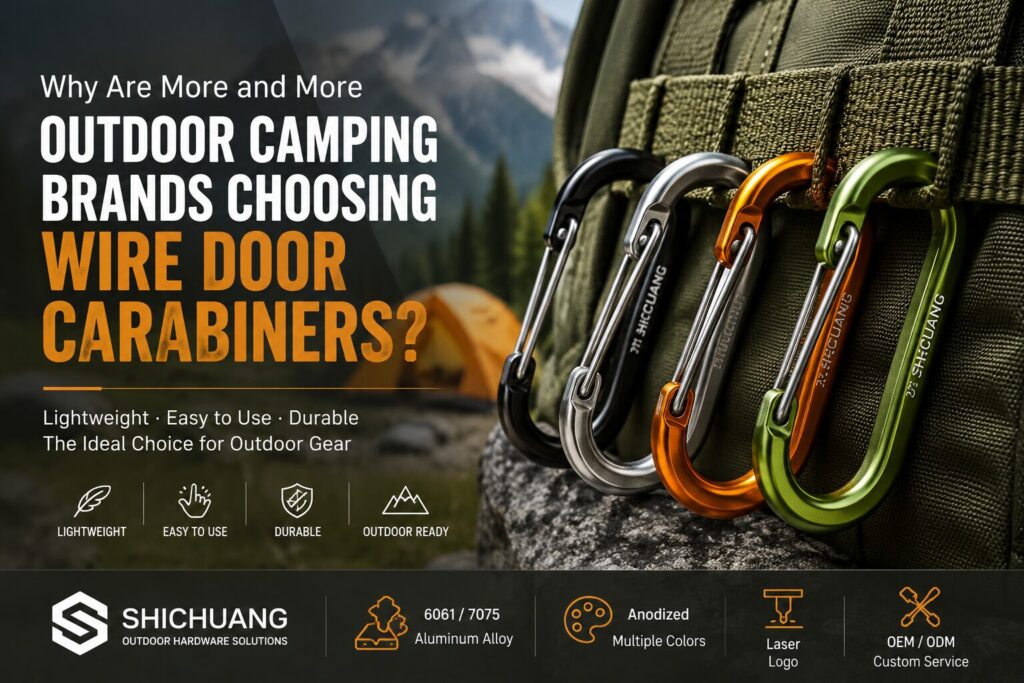 Wire gate carabiner