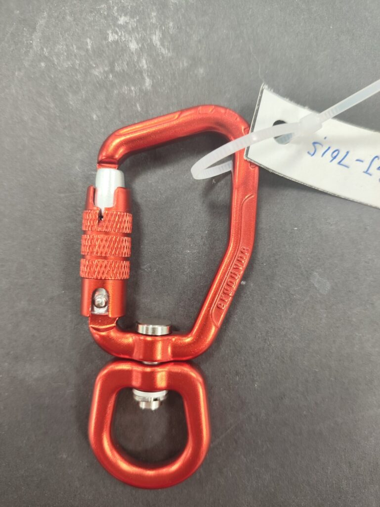CNC Engraving carabiner logo