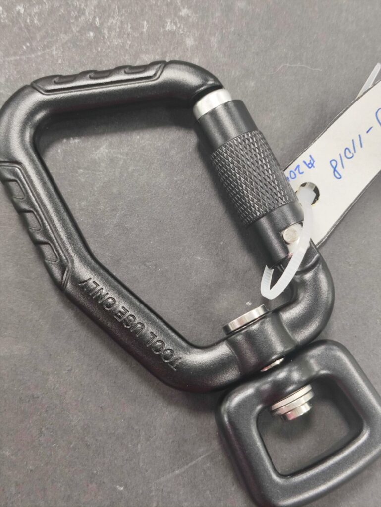 CNC Engraving carabiner logo1