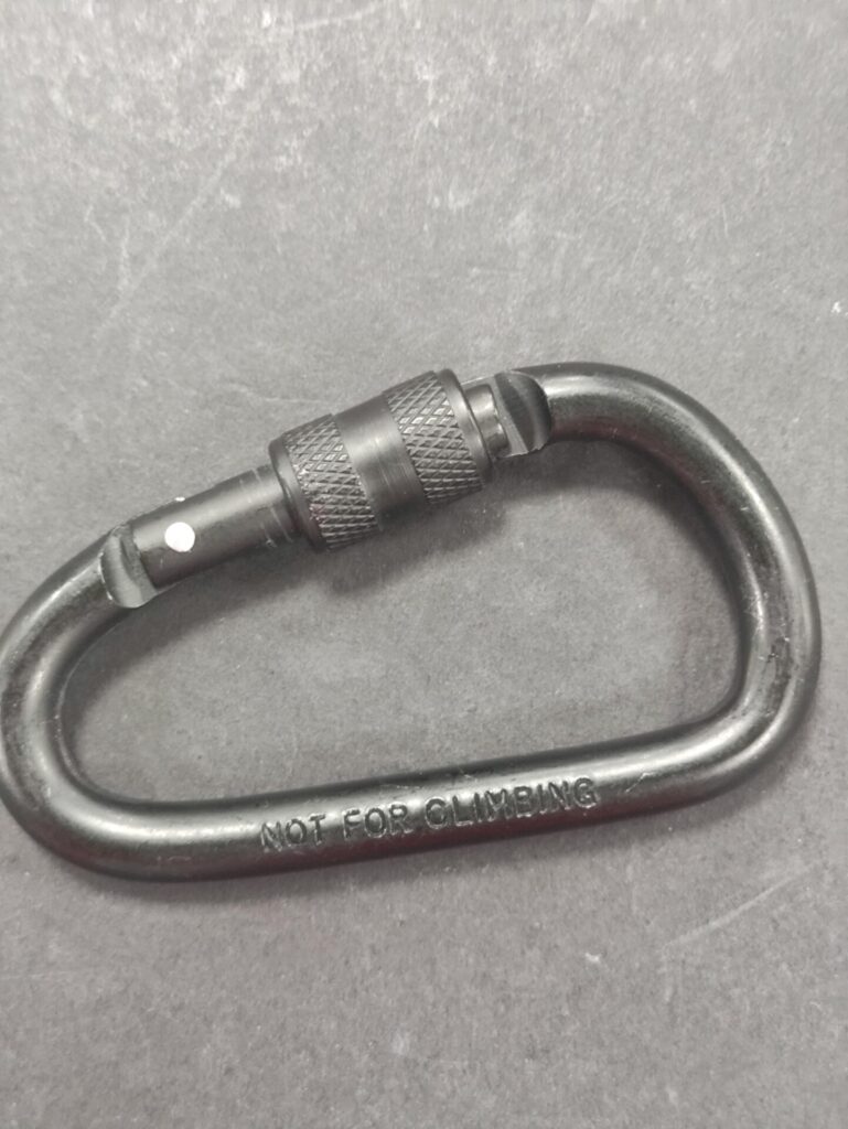 CNC Engraving carabiner logo3