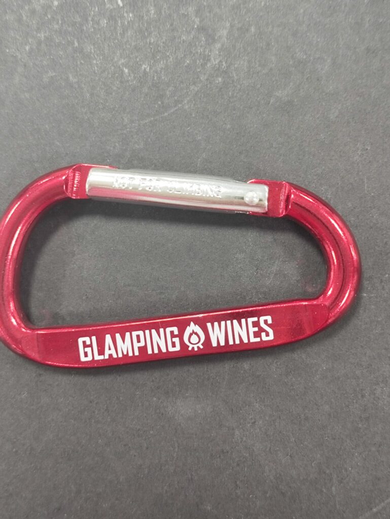 Screen Printing carabiner logo