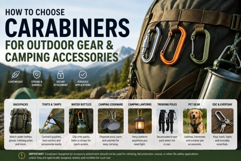 How to Choose Carabiners for Outdoor Gear & Camping Accessories
