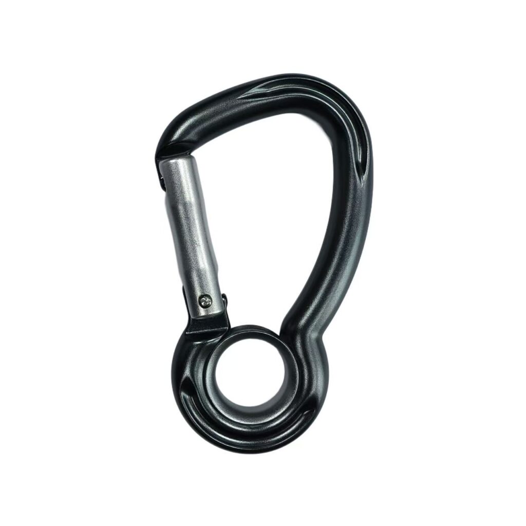 T5134L 7075 Aluminum Straight Gate Outdoor Carabiner with Eye Ring
